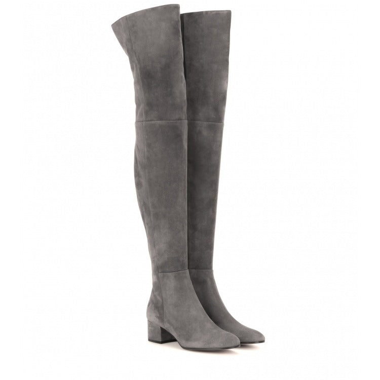 Knielange Wildlederstiefel für Damen | Jilliana