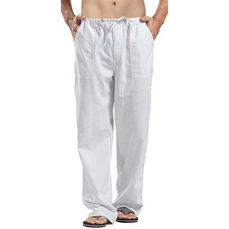 Leinenhose mit elastischem Bund für Herren | Uwenzo