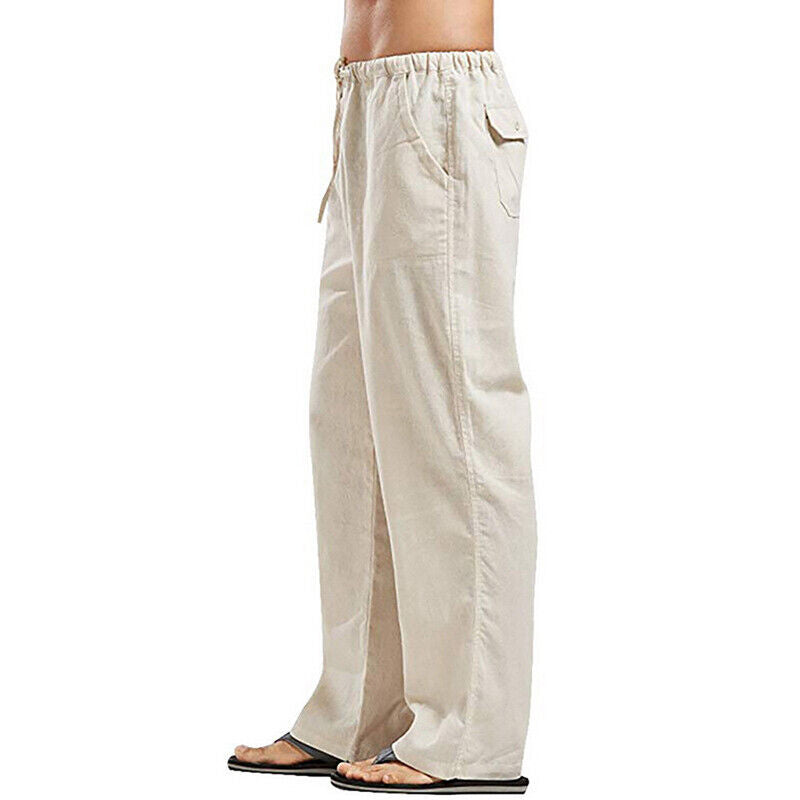 Leinenhose mit elastischem Bund für Herren | Uwenzo