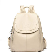 Diebstahlsicherer Lederrucksack für stilvolle Frauen | Edame