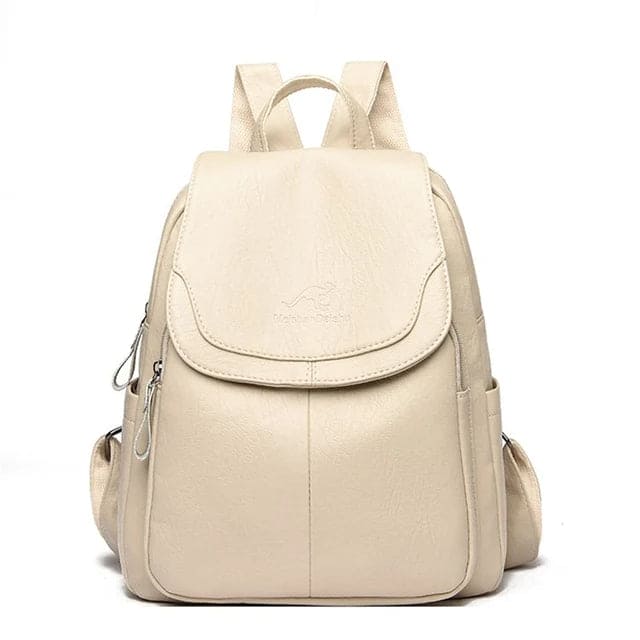Diebstahlsicherer Lederrucksack für stilvolle Frauen | Edame