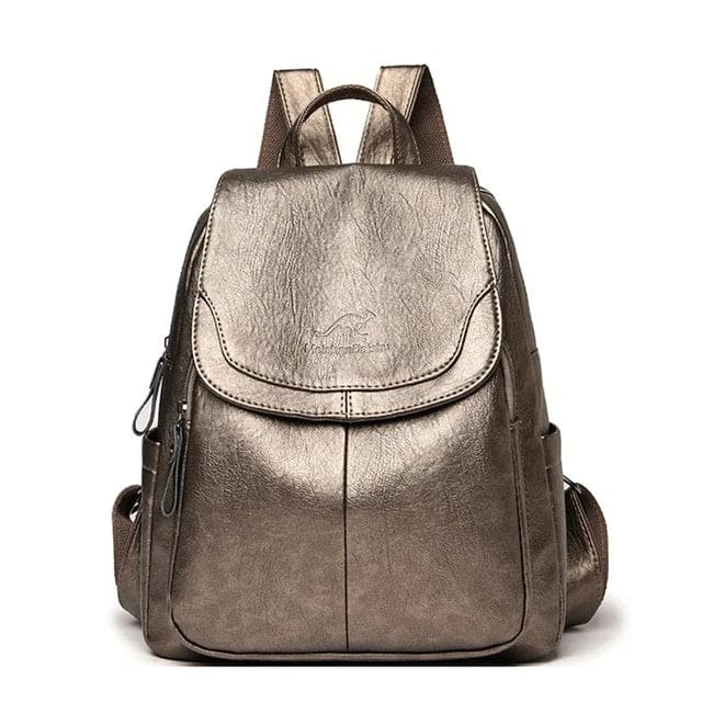 Diebstahlsicherer Lederrucksack für stilvolle Frauen | Edame