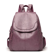 Diebstahlsicherer Lederrucksack für stilvolle Frauen | Edame