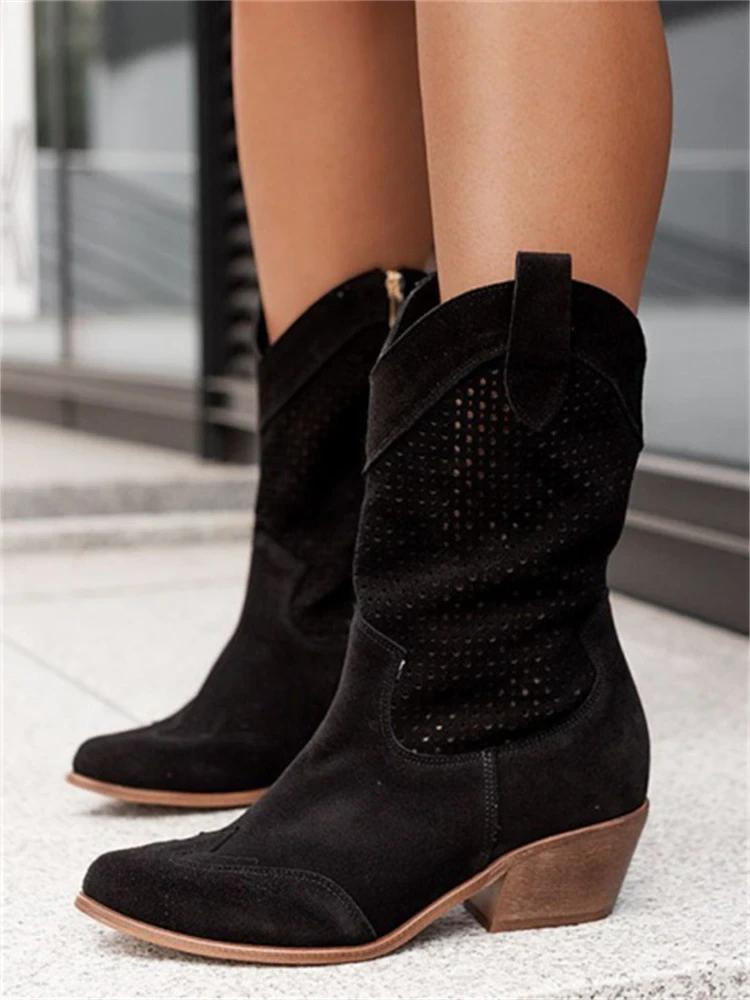 Cowboystiefel, die atmen können - Frühling/Sommer Stiefel | Laury