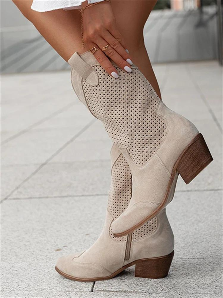 Cowboystiefel, die atmen können - Frühling/Sommer Stiefel | Laury
