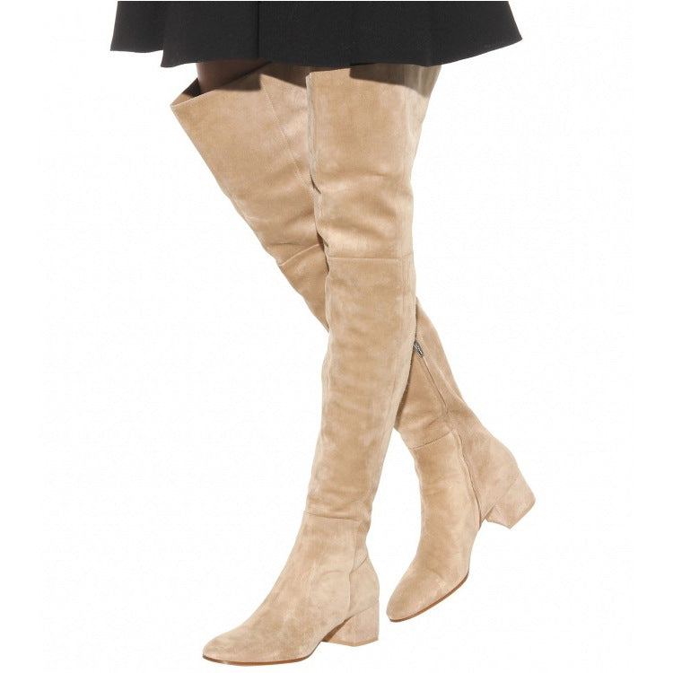 Knielange Wildlederstiefel für Damen | Jilliana