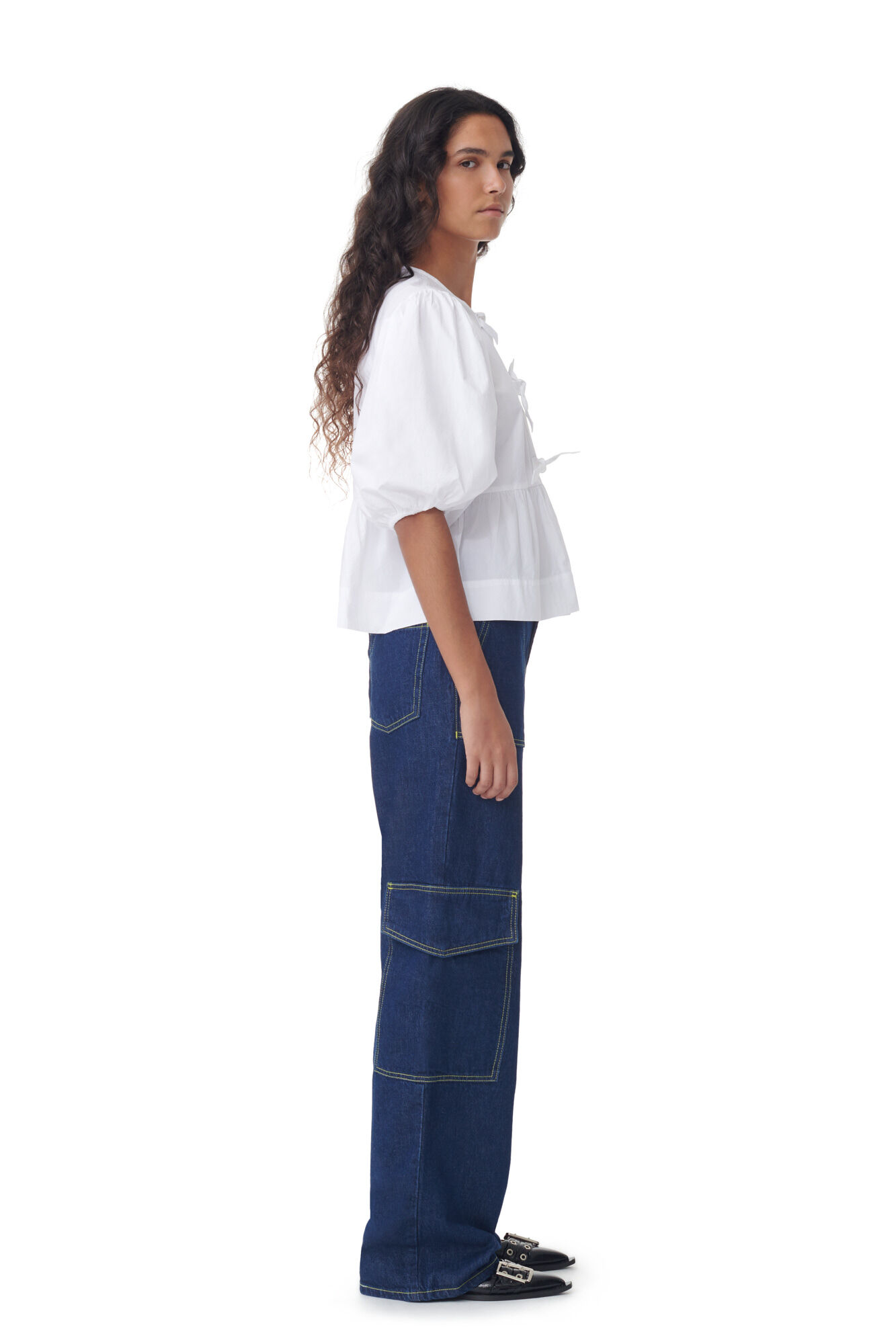Bluse mit Puffärmeln für Damen | Samitra